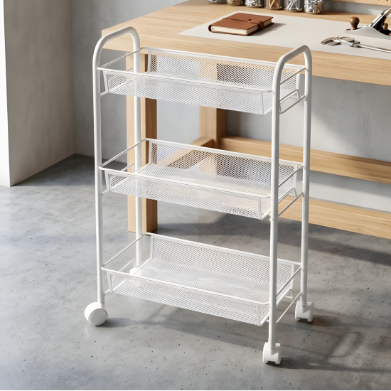 3-Tier Metal Trolley